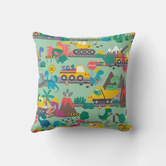 恐竜建築キッズ クッション (裏面)