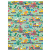 恐竜建築キパーソナライズされたッズ  クリップボード (裏面)