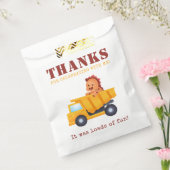 恐竜建築クルー誕生日パーティー フェイバーバッグ (封をした状態)