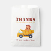 恐竜建築クルー誕生日パーティー フェイバーバッグ (正面)