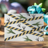 恐竜建設2歳誕生日パーティー招待状 招待状