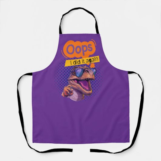 恐竜引用文 エプロン (正面)