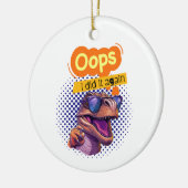 恐竜引用文 セラミックオーナメント (左)