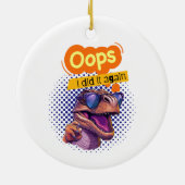 恐竜引用文 セラミックオーナメント (裏面)