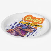 恐竜引用文 ペーパープレート (アングル)