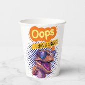 恐竜引用文 紙コップ (裏面)