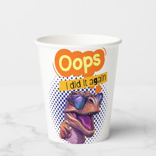 恐竜引用文 紙コップ (裏面)