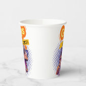 恐竜引用文 紙コップ (左)