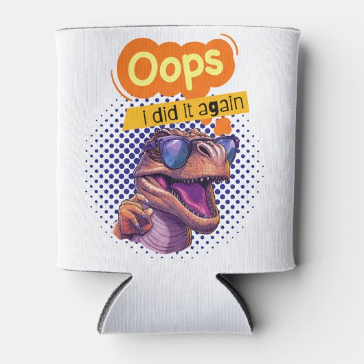 恐竜引用文 缶クーラー (正面)