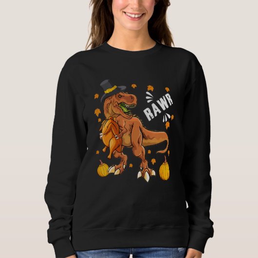 恐竜恐竜感謝ボーイズトルコSaurus T Re スウェットシャツ (正面)