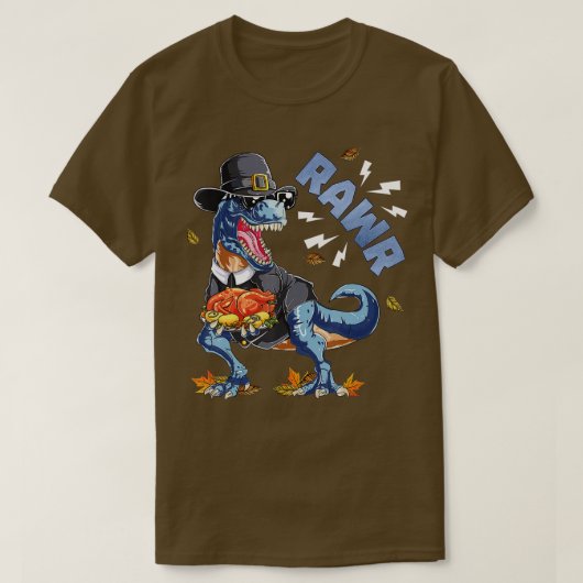 恐竜恐竜感謝少年トルコSaurus T re Tシャツ (デザイン正面)
