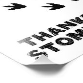 恐竜感謝していの誕生日標識で踏み鳴らす フォトプリント            (角)