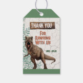 恐竜感謝ラベル ギフトタグ (正面)