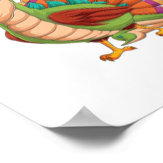 恐竜感謝少年ターキーソーラスTレックストゥール ポスター (角)