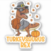 恐竜感謝少年トルコSaurus Tレックスキッド シール (正面)