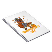 恐竜感謝祭男子幼児T-Rexサウルス ノートブック (右側)