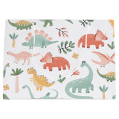 恐竜抱き枕 ラージペーパーバッグ (正面)