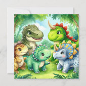 恐竜招待状 招待状 (正面)