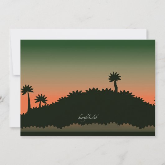 恐竜招待状 招待状 (裏面)