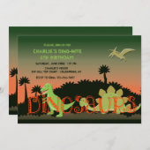 恐竜招待状 招待状 (正面/裏面)