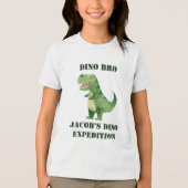 恐竜探検家兄弟の恐竜誕生日パーティー トライブレンドＴシャツ (正面)