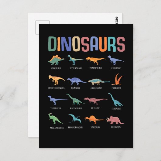 恐竜教育 ポストカード (正面/裏面)