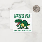 恐竜文法おもしろいレッスン ノートカード (正面/裏面インサイチュ)