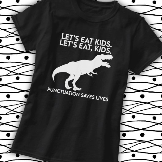 恐竜文法おもしろいレッスン Tシャツ