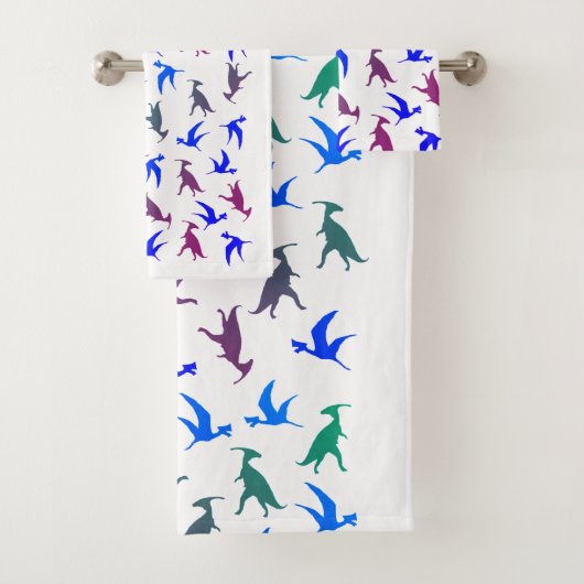 恐竜曼荼羅トリケラトプス浴室タオルセット バスタオルセット (インサイチュ)