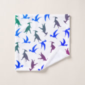 恐竜曼荼羅トリケラトプス浴室タオルセット バスタオルセット (ウォッシュタオル)