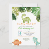 恐竜来のパーティーのように 招待状 (正面)