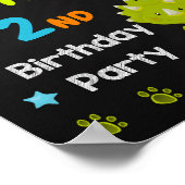 恐竜歓迎パーティーサインDinoポスター ポスター (角)