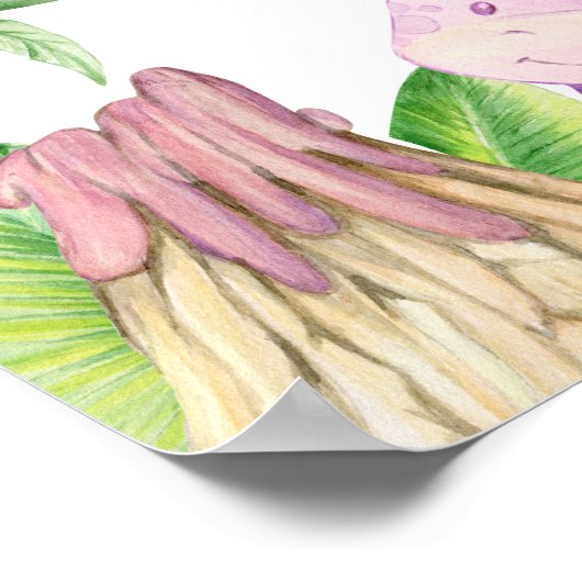 恐竜歓迎 ポスター (角)