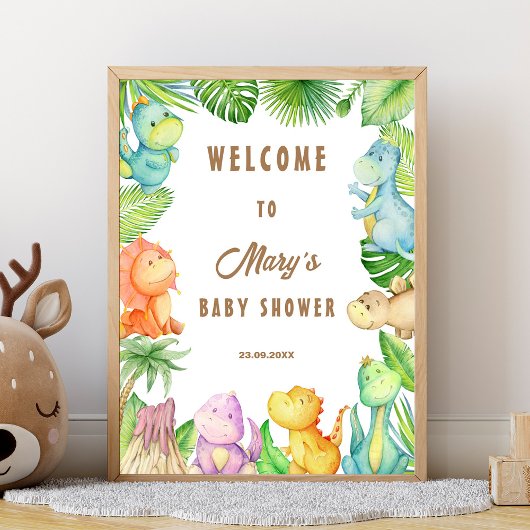 恐竜歓迎 ポスター