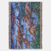 恐竜毛布 スローブランケット (正面縦)