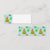 恐竜火山お誕生日ケーキディノエッグスバルーン スキニー名刺 (正面/裏面)