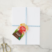 恐竜火山子供の誕生日 ギフトタグ (より糸付き)