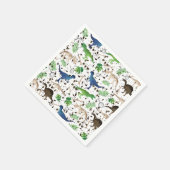 恐竜狩り!Safari Boys Kidsの恐竜 スタンダードカクテルナプキン (角)