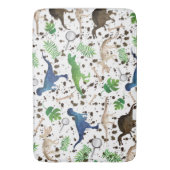 恐竜狩り!Safari Boys Kidsの恐竜 バスマット (正面縦)