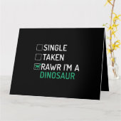 恐竜独身のの化石DinoでRawrを撮影 カード (黄色い花)