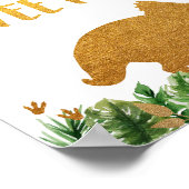 恐竜甘味料誕生日スイーツサイン ポスター (角)