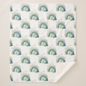 恐竜男の赤ちゃんシェルパブランケット シェルパブランケット (正面)