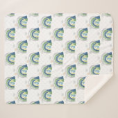 恐竜男の赤ちゃんシェルパブランケット シェルパブランケット (正面(横))