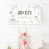 恐竜発掘 バースデーウェルカム 横断幕 (インサイチュ)