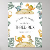 恐竜第三誕生日3レックスパーティー ポスター (正面)