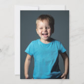 恐竜第3誕生日3レックスパーティー写真 招待状 (裏面)