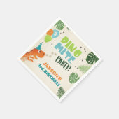 恐竜紙ナプキンス誕生日ディノパーティーボーイ スタンダードカクテルナプキン (角)