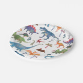 恐竜紙プレート | Popobell先史時代のパーティー ペーパープレート (アングル)