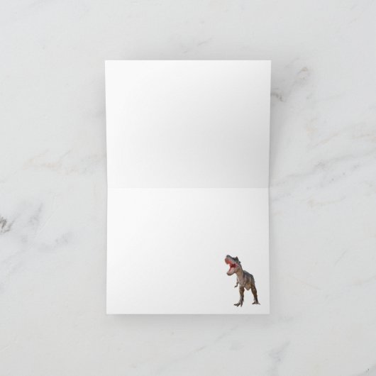 恐竜級の誕生日 カード (内部)