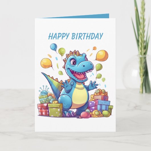 恐竜素晴らしのパーティー カード (正面)